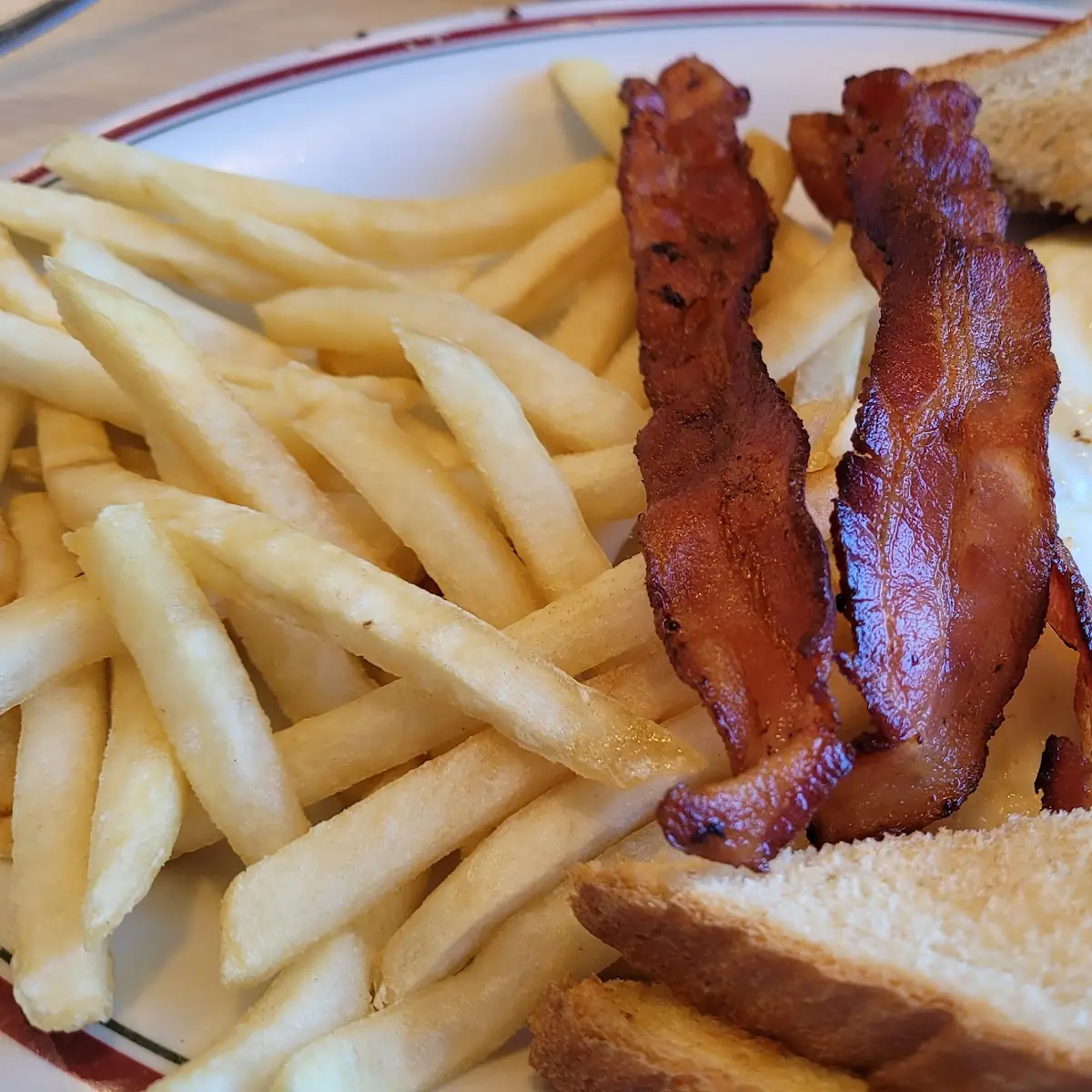 French Fries and Bacon