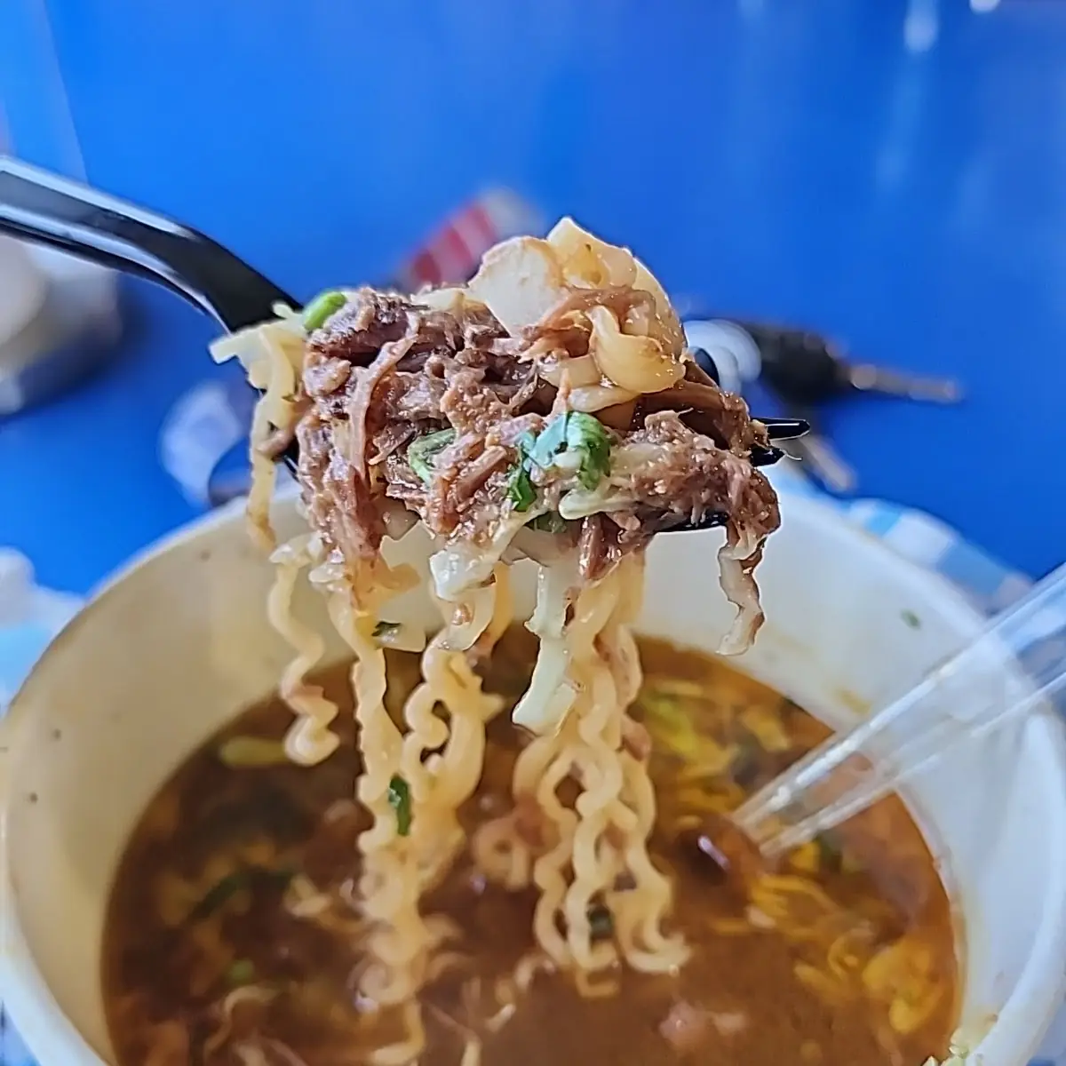 Birria Ramen Rice & Beans