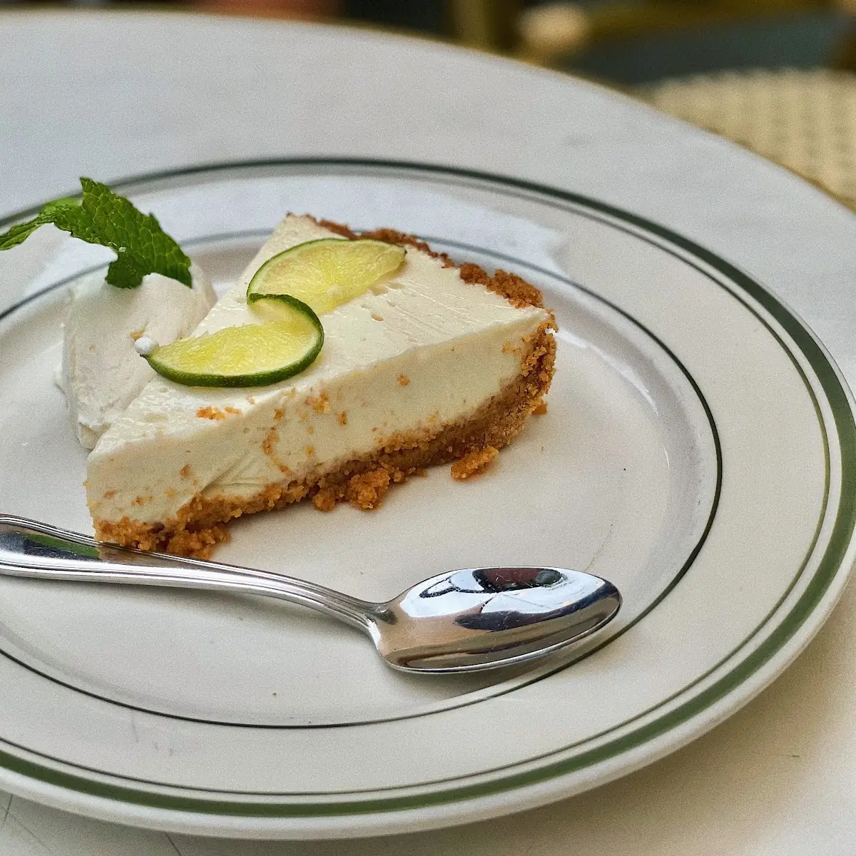 Key Lime Pie Slice
