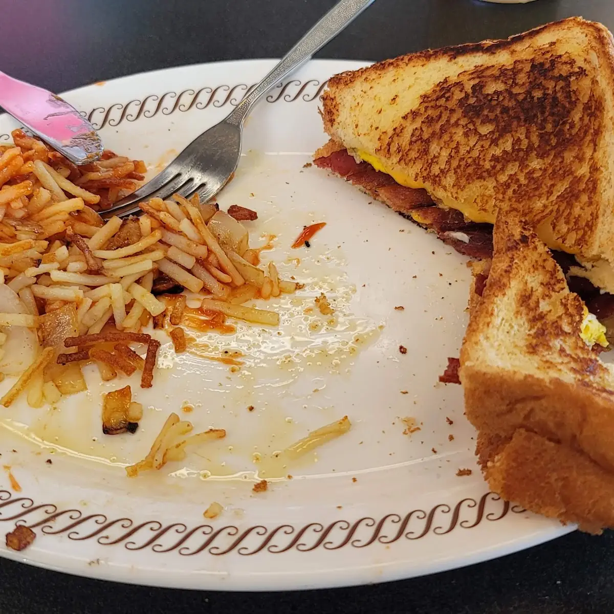 Bacon Egg and Cheese and Hashbrowns
