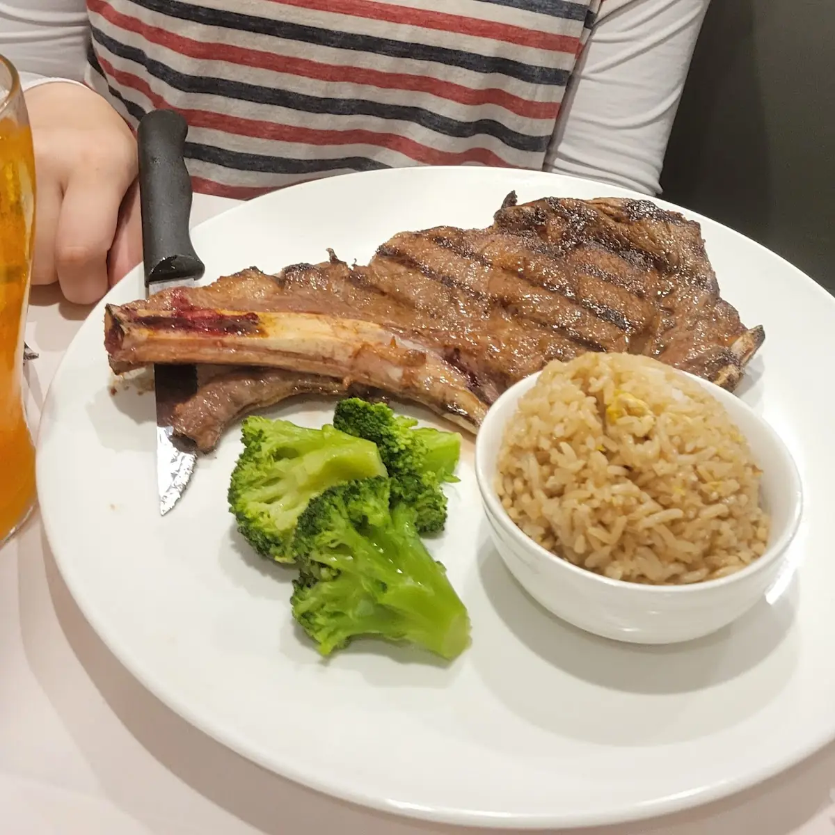 Rib Eye Steak Fried Rice And