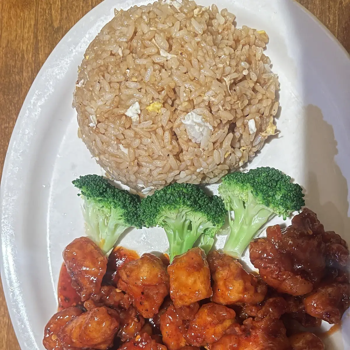 Sesame Chicken with Fried Rice