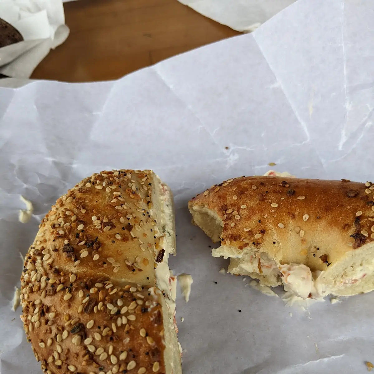 Everything Bagel with Cream Cheese