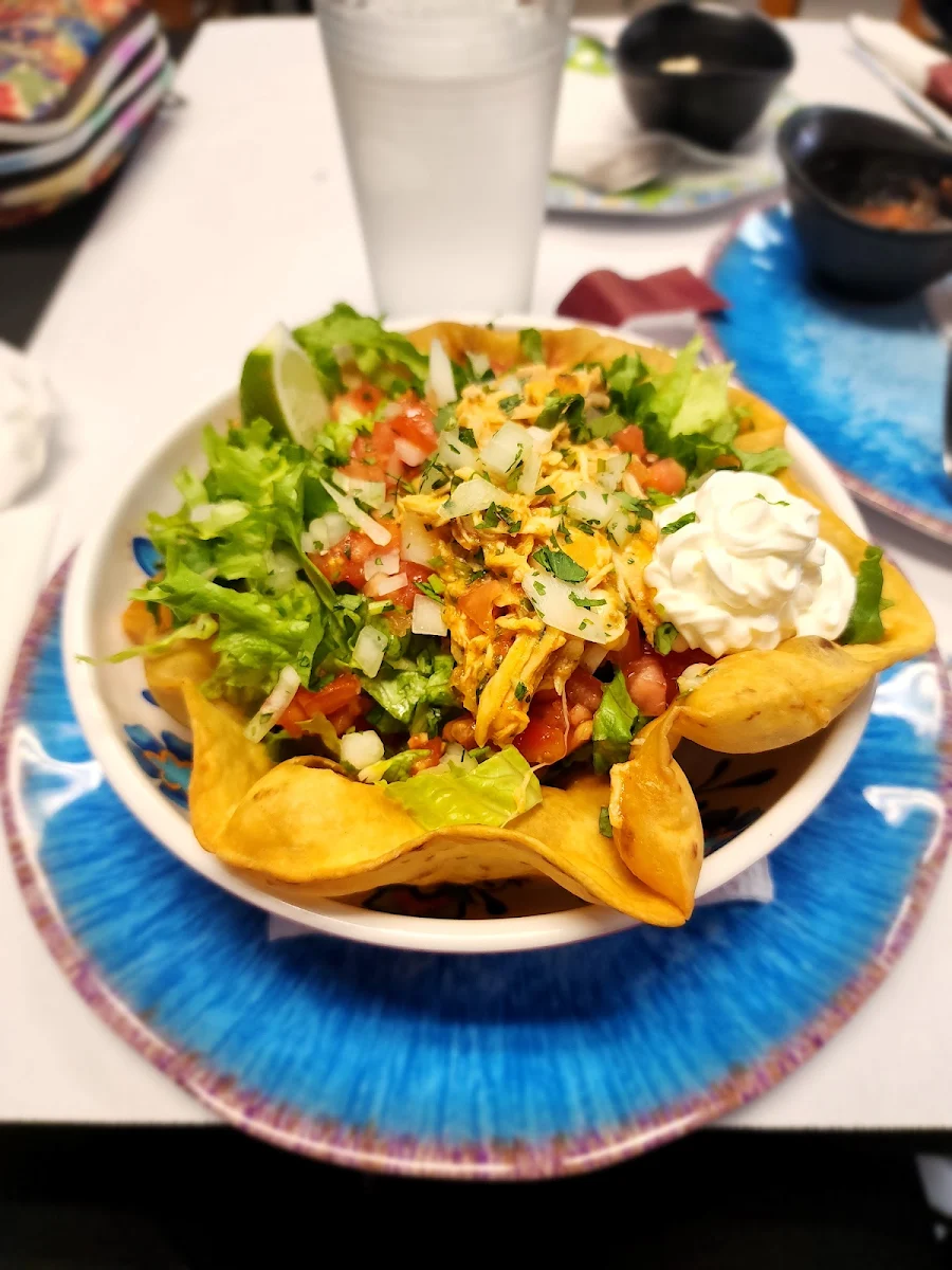 Shredded Chicken Taco Salad
