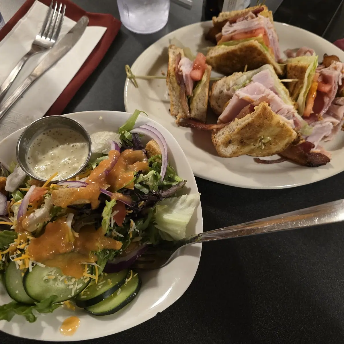 Club and Garden Salad