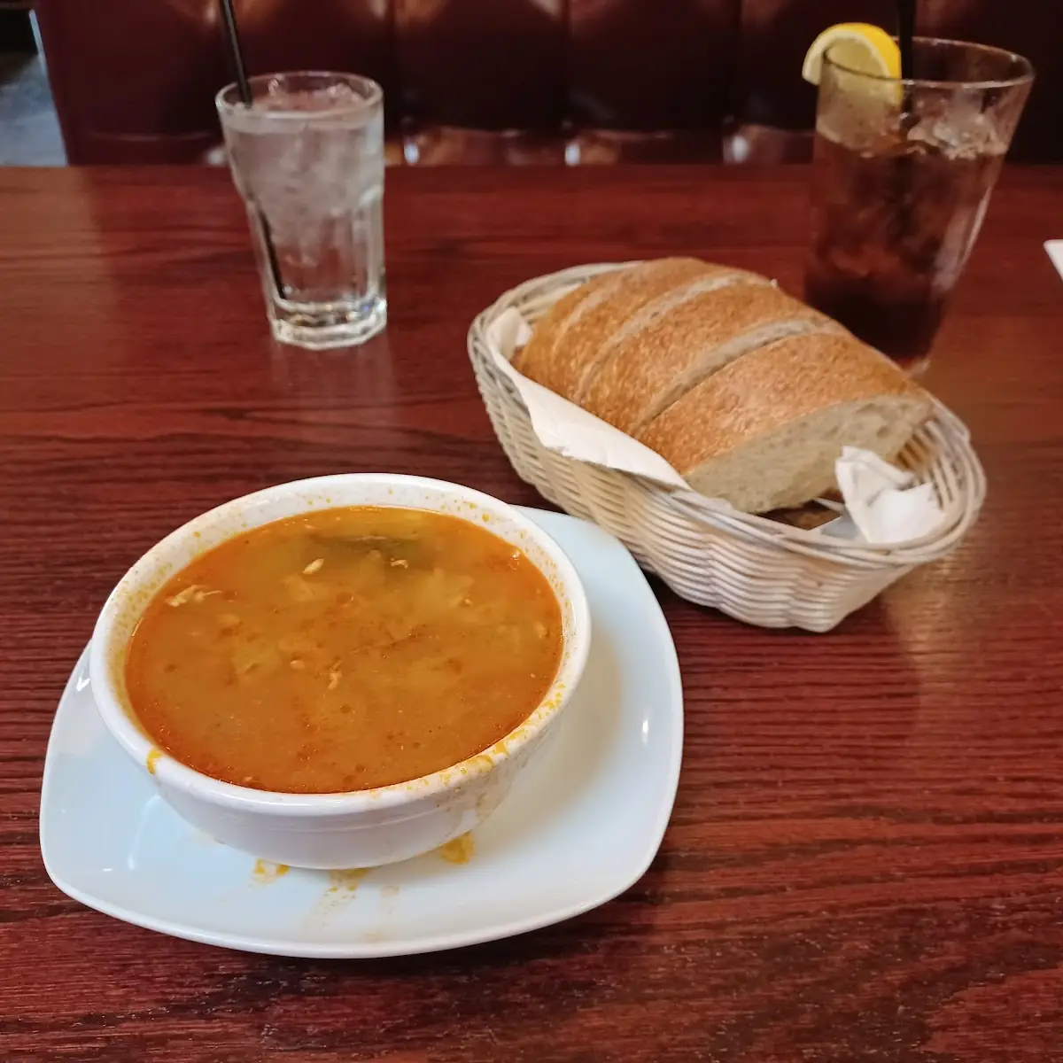 Italian Chicken Soup and Bread and Butter
