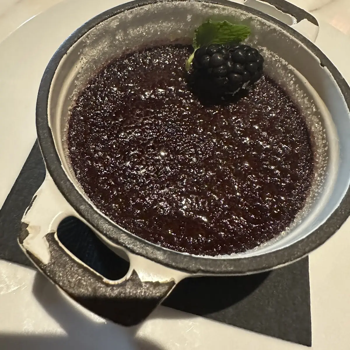 Blackberry Crème Brûlée