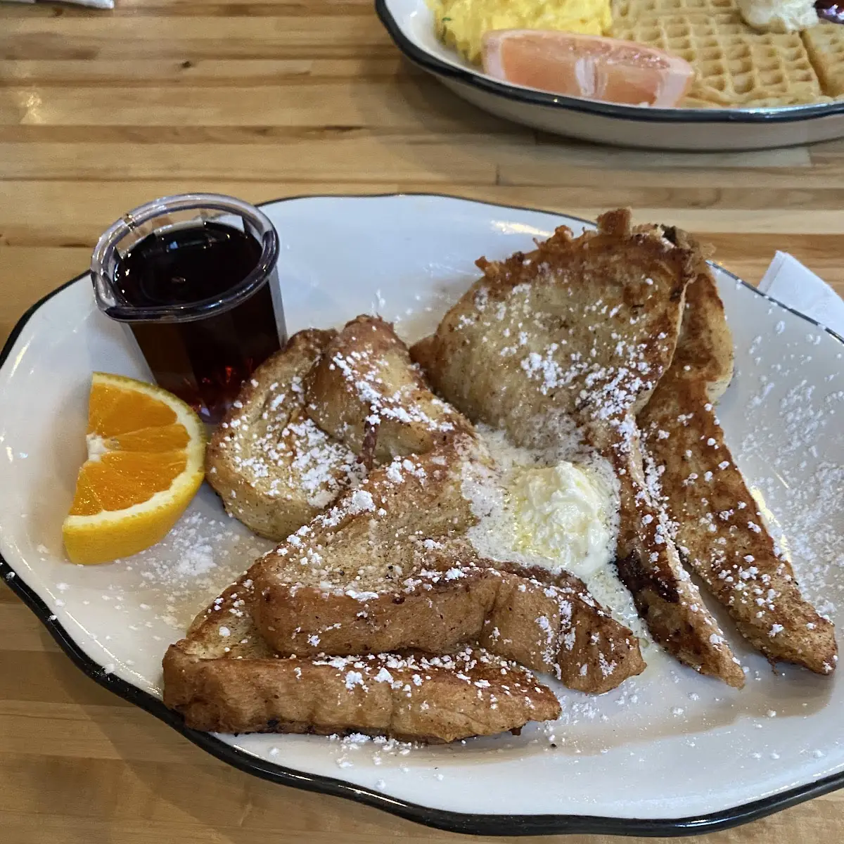 Peach Rhubarb French Toast Special