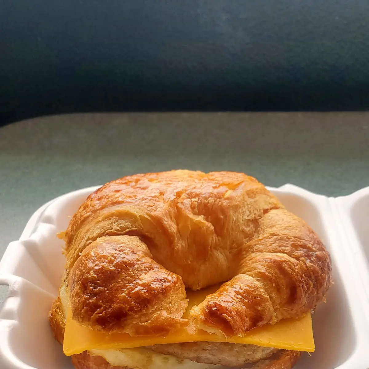 Egg Cheese Sausage Croissant