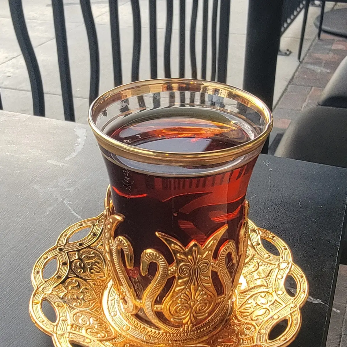 Turkish Tea in Glass