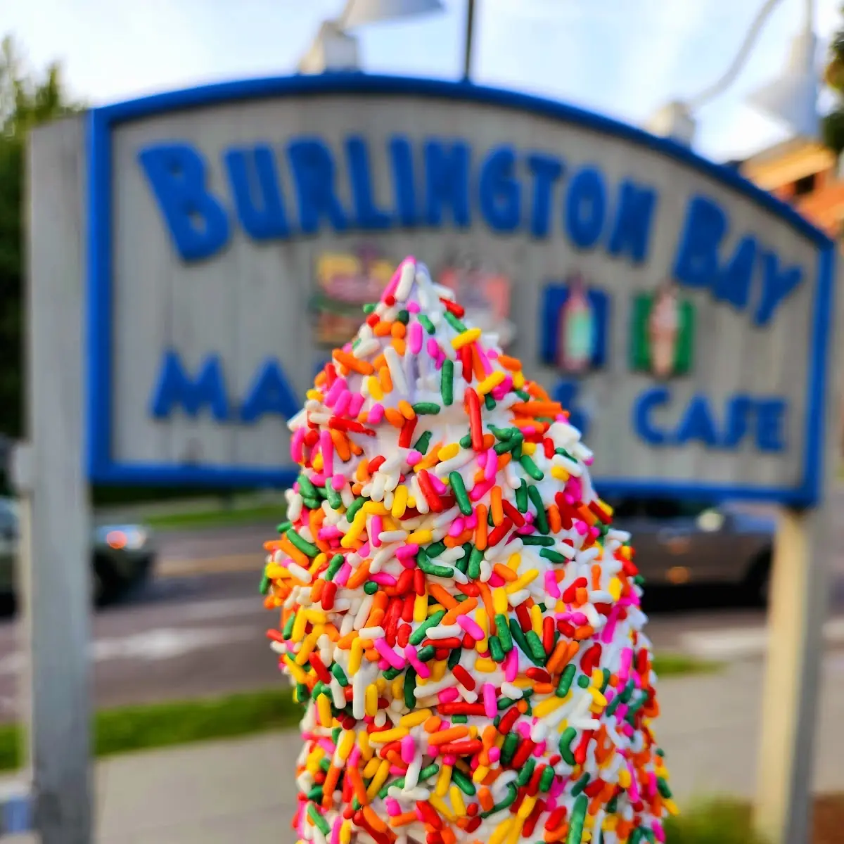 Maple and Black Raspberry Soft Serve