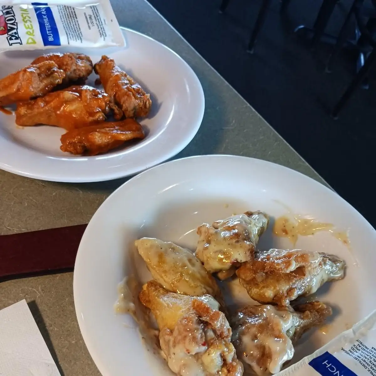 Garlic Parmesan Wings and Buffalo Wings