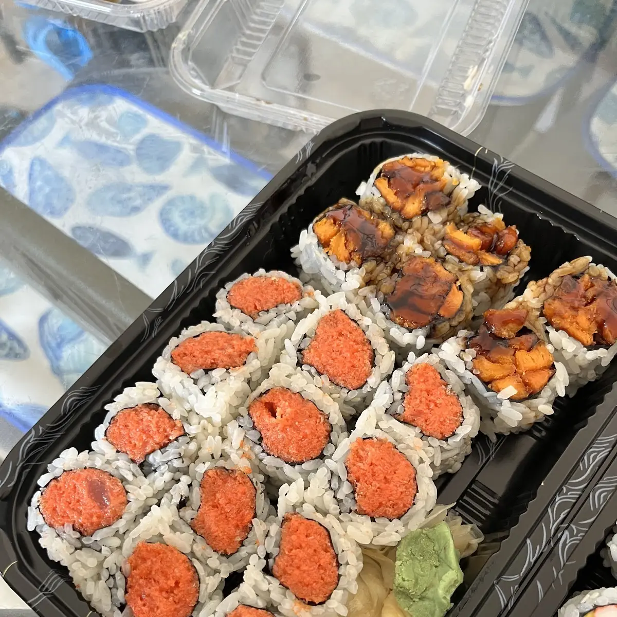 Spicy Tuna Roll and Sweet Potato Roll