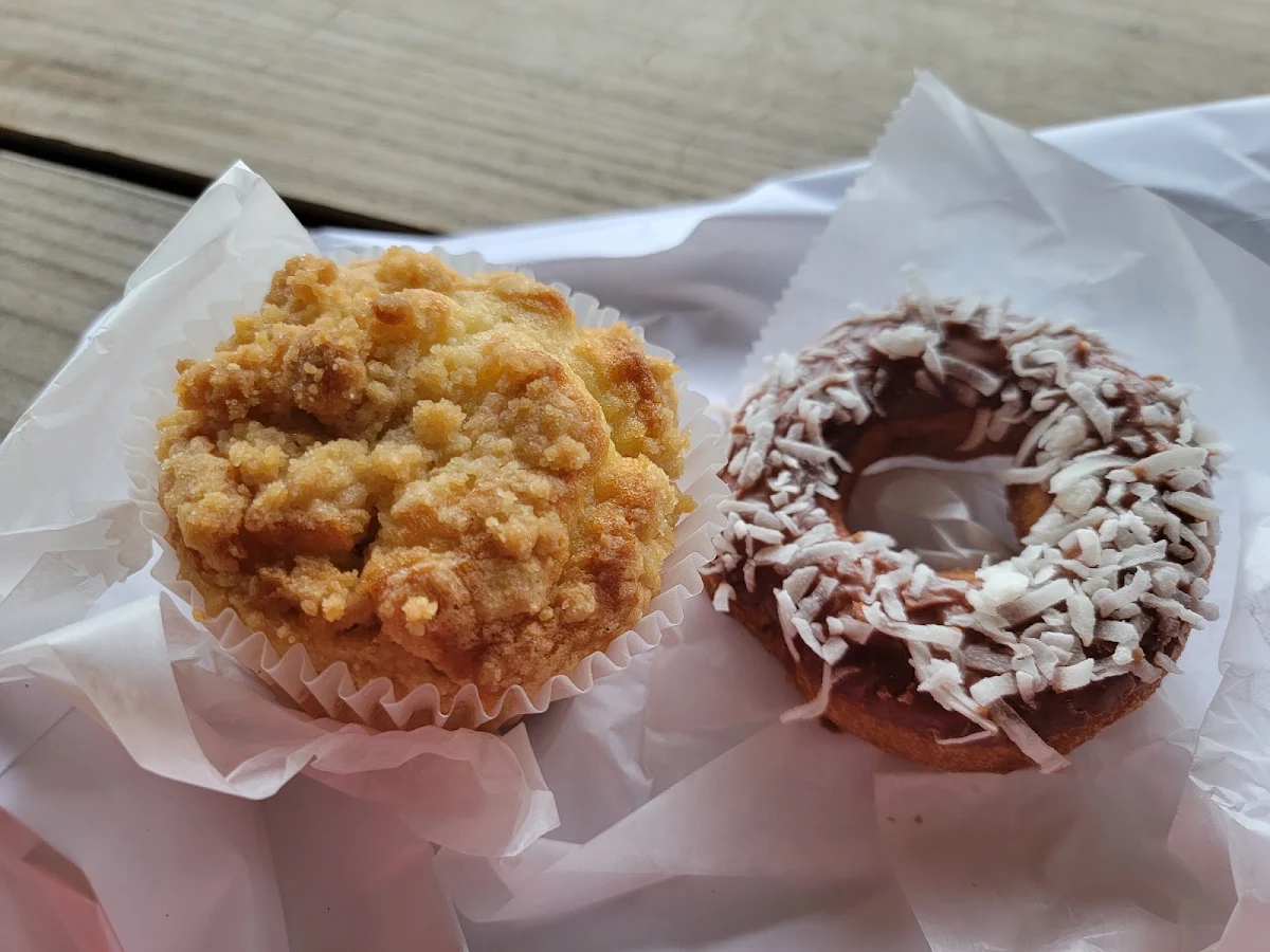 Blueberry Muffin and Dounut