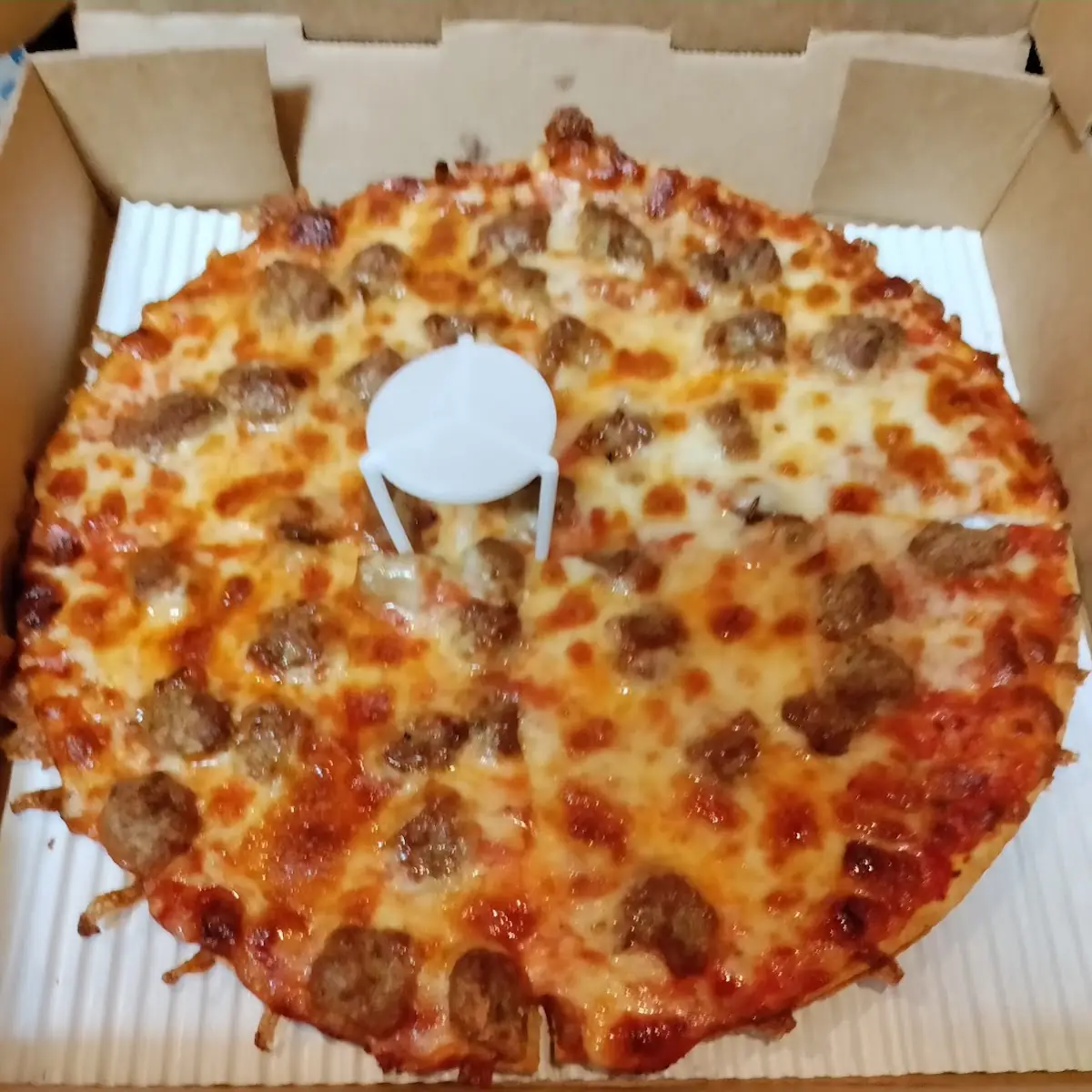 Small Sausage Pizza Thin Crust