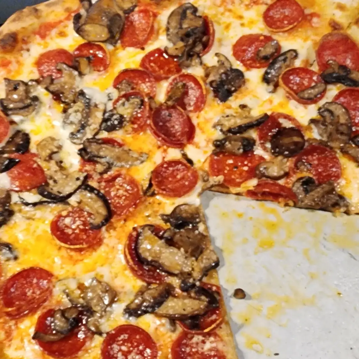 Pepperoni Pizza with Mushroom Pizza
