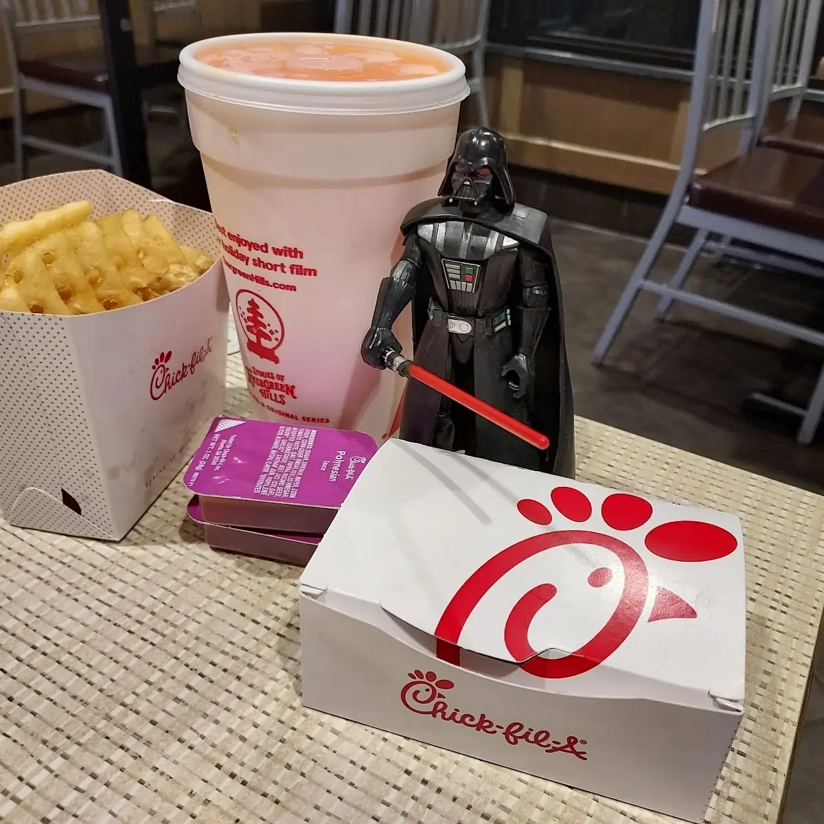 Chikkin Nuggets and Waffle Fries