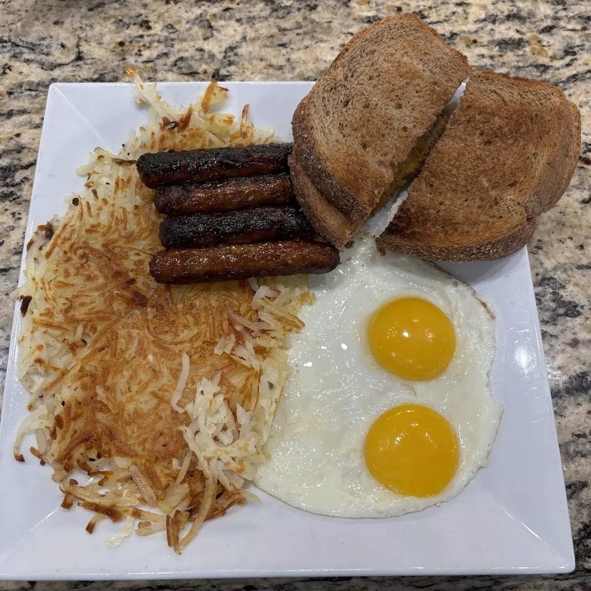 Eggs Hash Browns & Meat