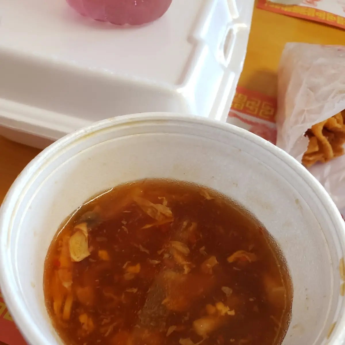 Hot Sour Soup What Was Left of It