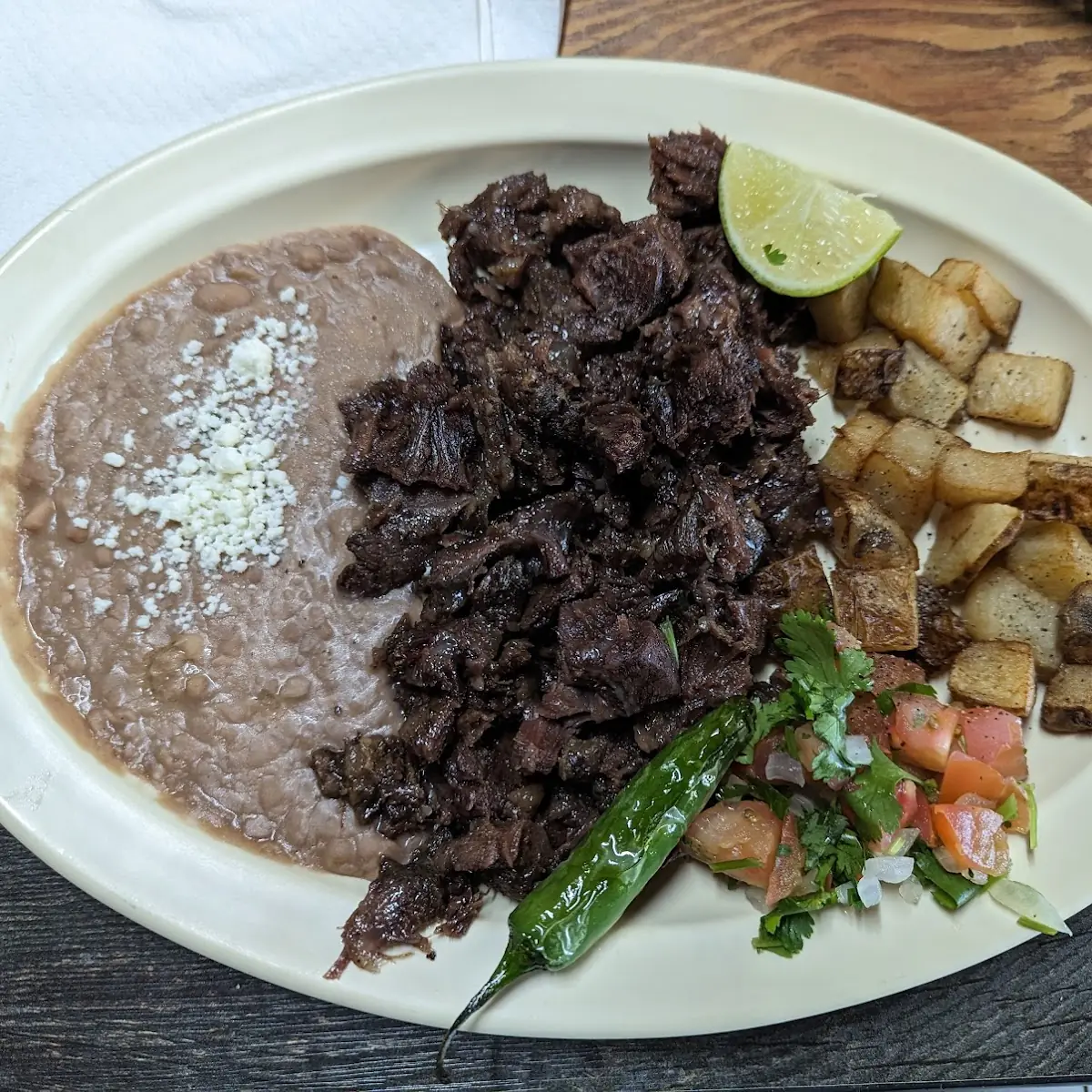 Barbacoa Refried Beans Potatoes