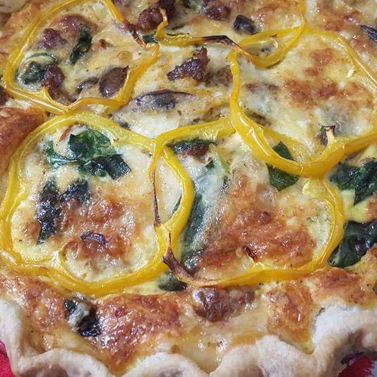 Sausage Spinach Quiche
