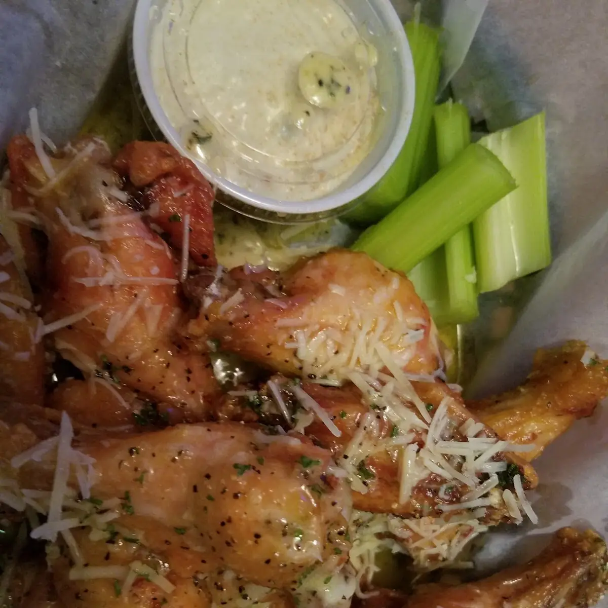 Lemon Pepper Parmesan Wings