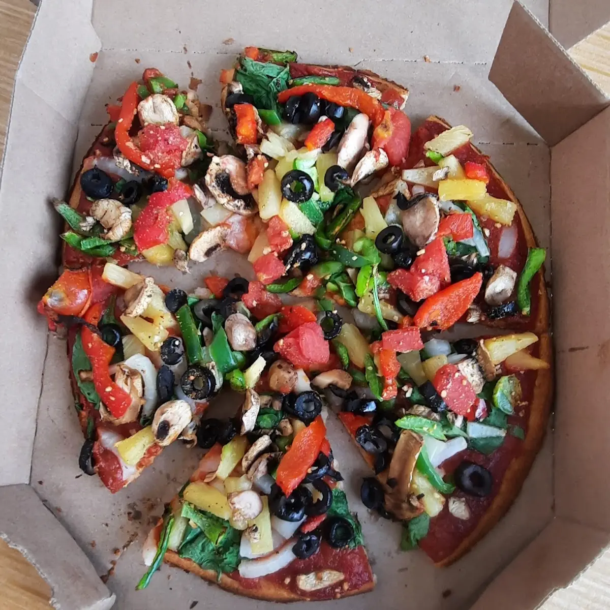 Modified Pacific Veggie Pizza to Be Vegan & Gluten-Free