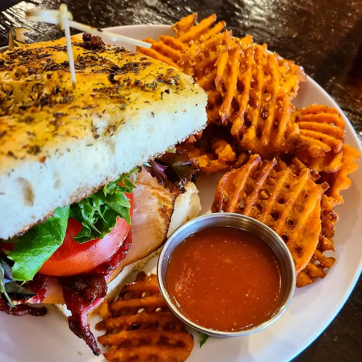 Focaccia Club Sandwich