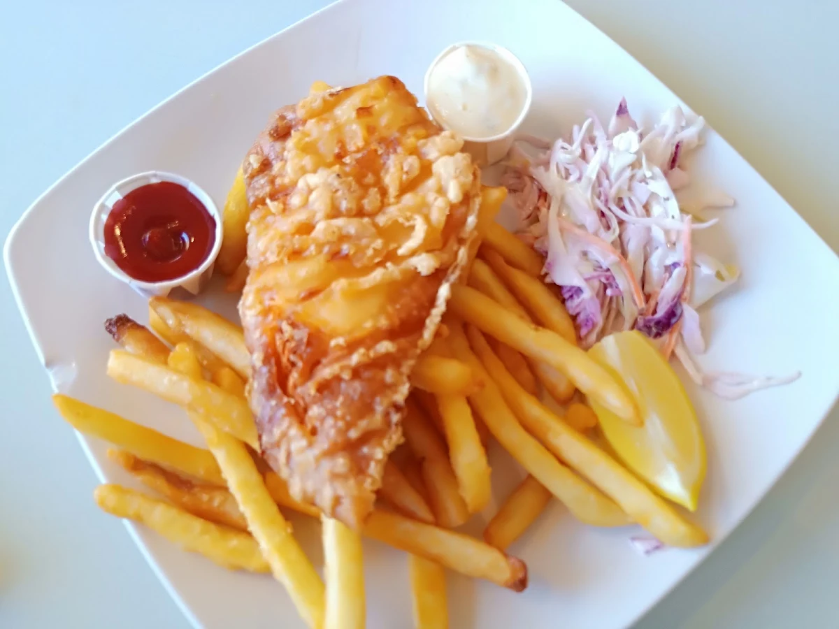 2 Piece Cod and Chips, Lakeview Restaurant