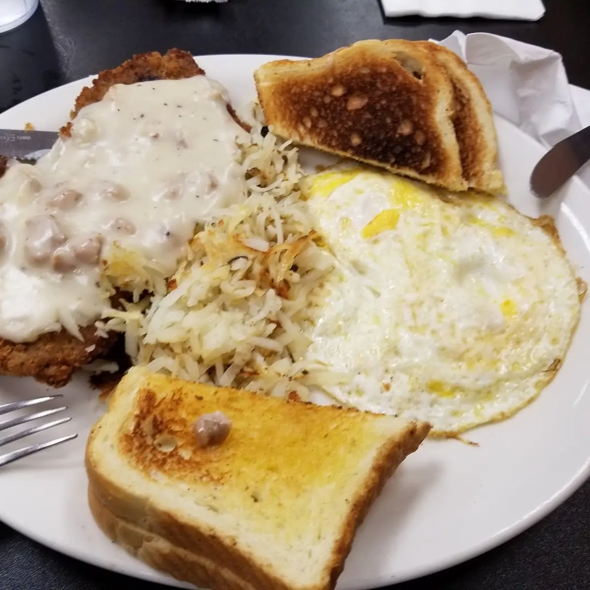 Chicken Fried Steak and Eggs