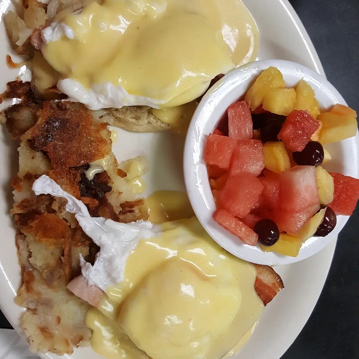 Corned Beef and Hash Eggs Benedict