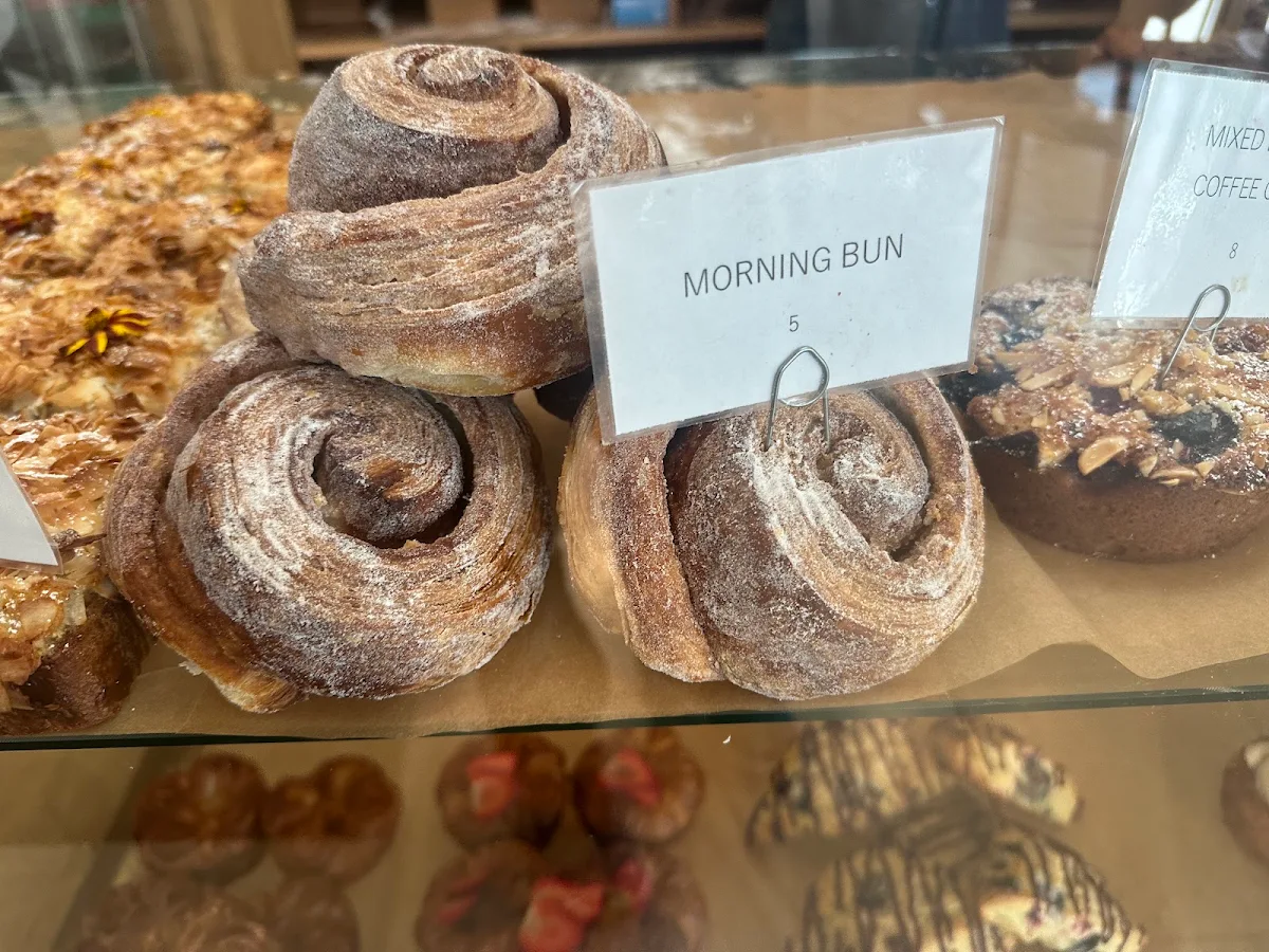 Assorted Fresh Pastries in Display