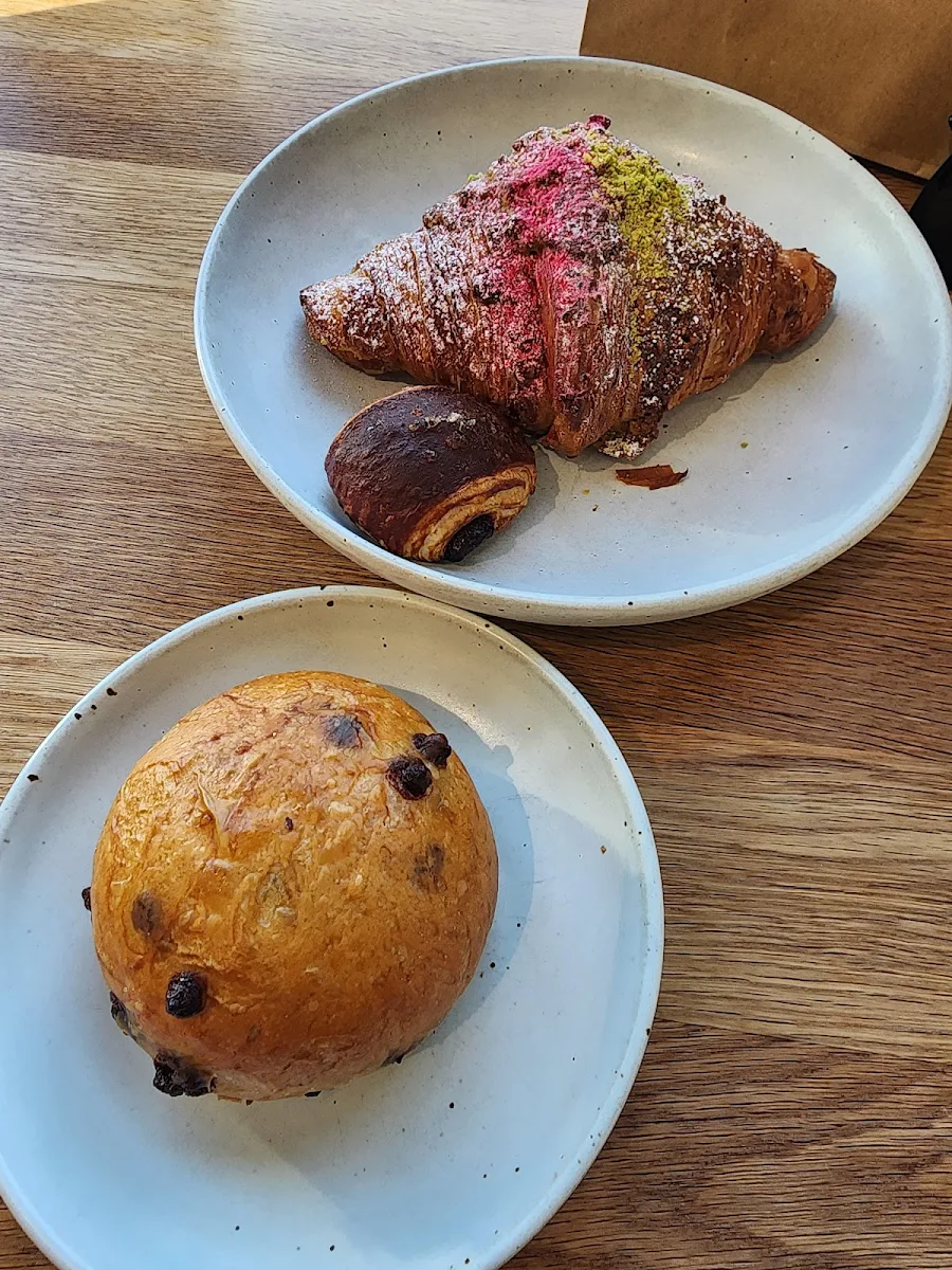 Raspberry Pistachio Croissant