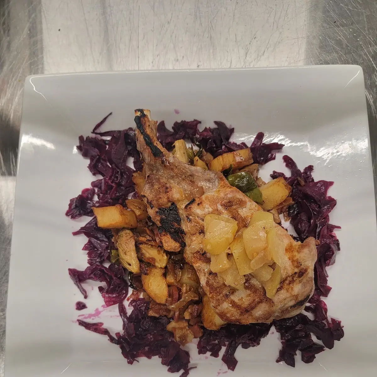 Pork Chop with Potatoes and Beef