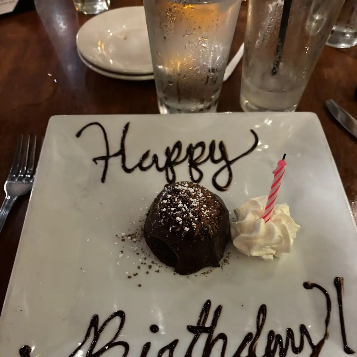 Chocolate Cake with Chocolate Ganache & Whipped Cream