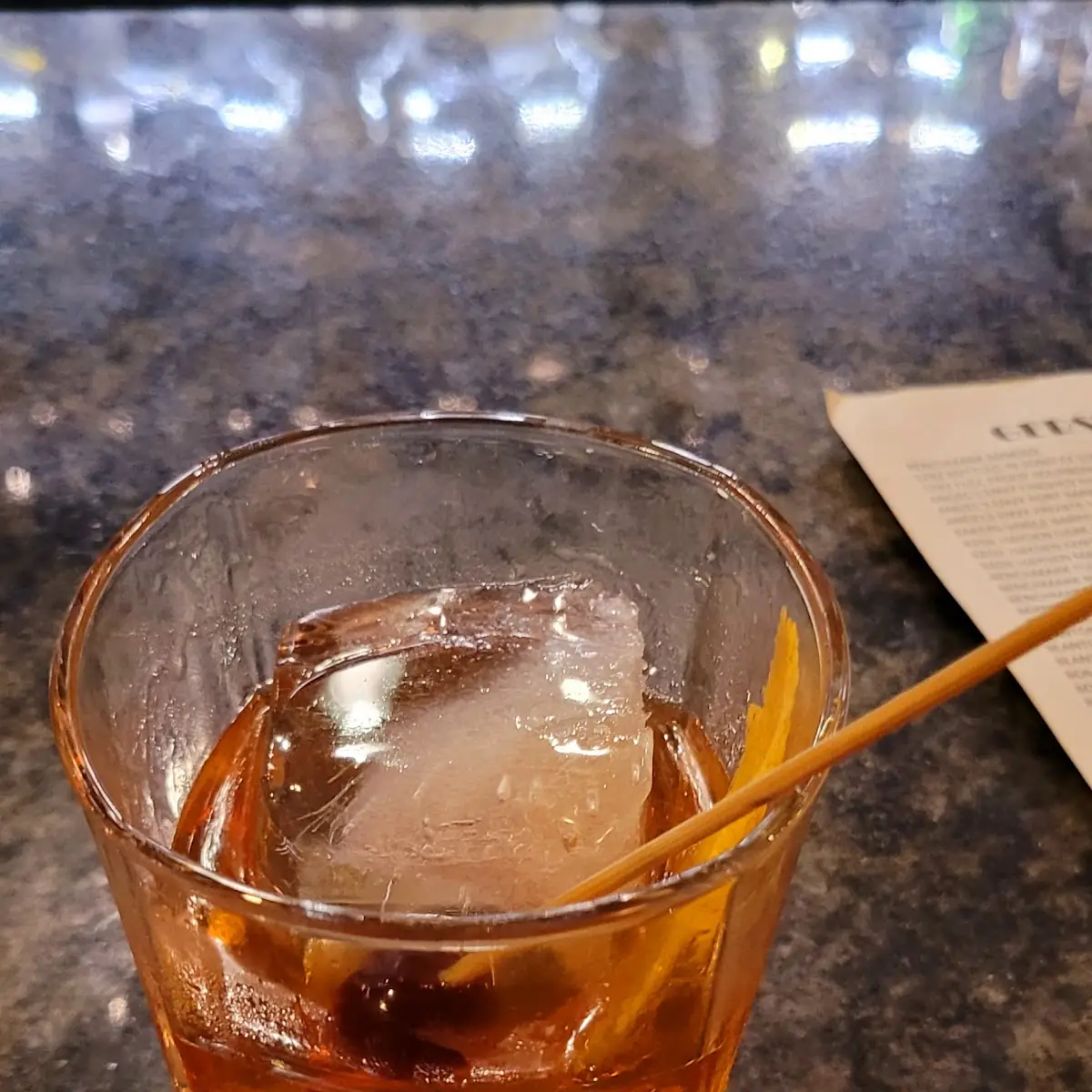 Old Fashioned with Stagg Bourbon