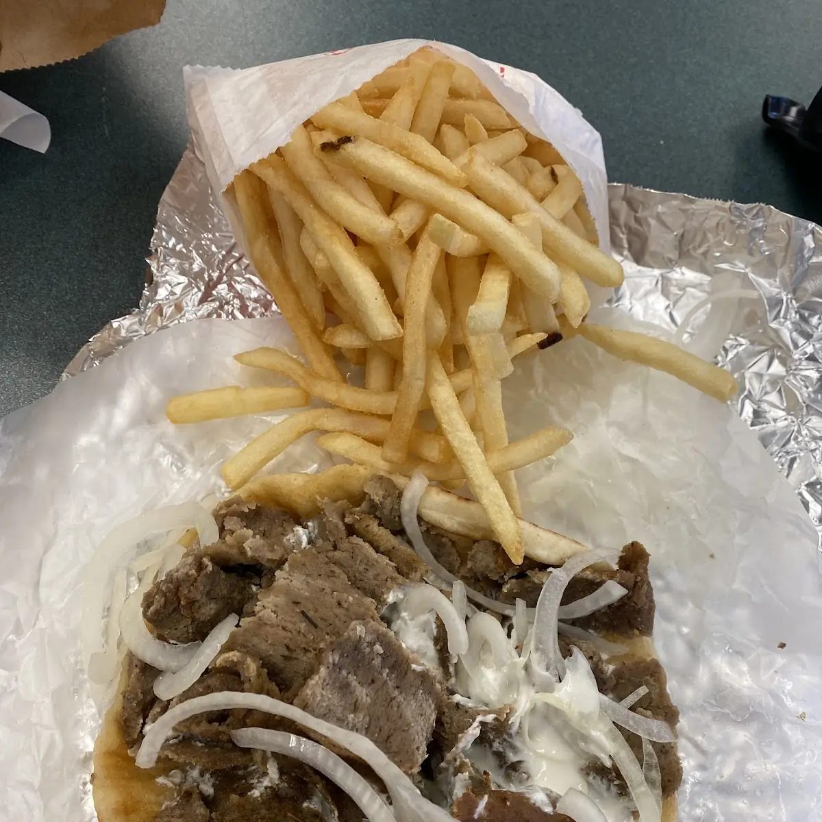 Gyro and Fries
