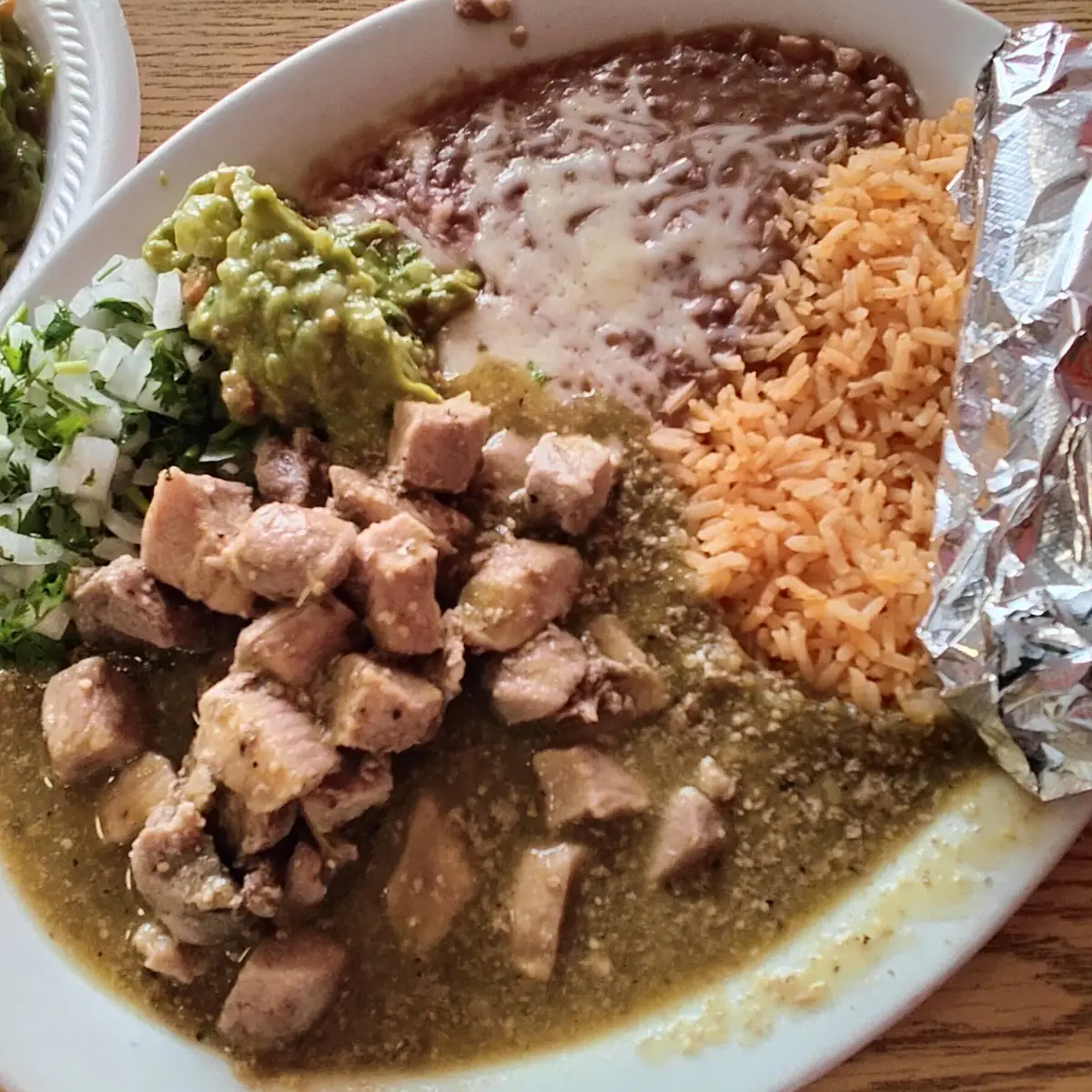 Chile Verde Pork Plate