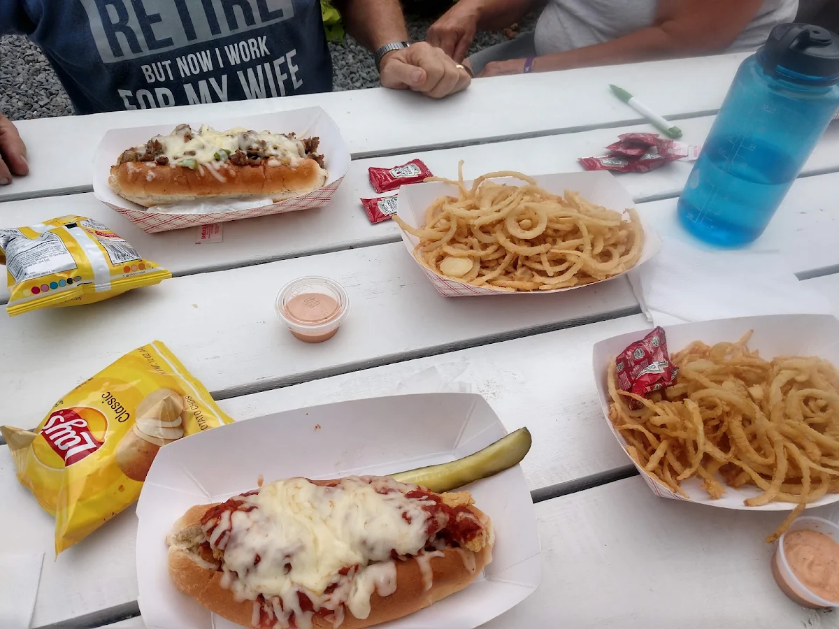 Cheese Steak with Onion Rings Chicken Parm Sub Haddock Sandwich