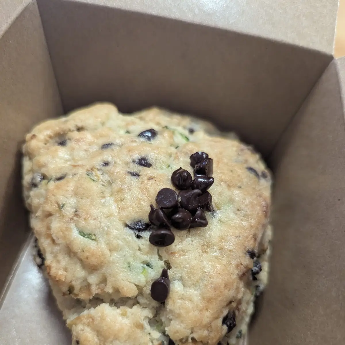 Zucchini Chocolate Chip Scone