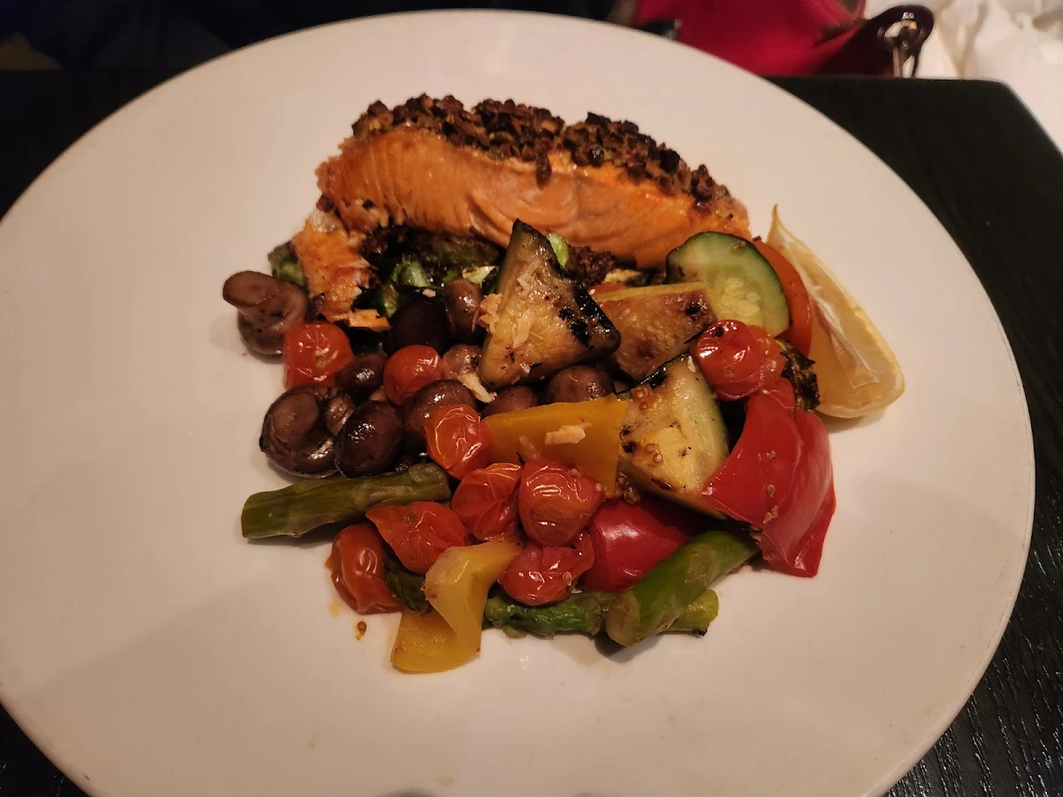 Pistachio Crusted Salmon, The Keg Steakhouse + Bar - Place Ville Marie