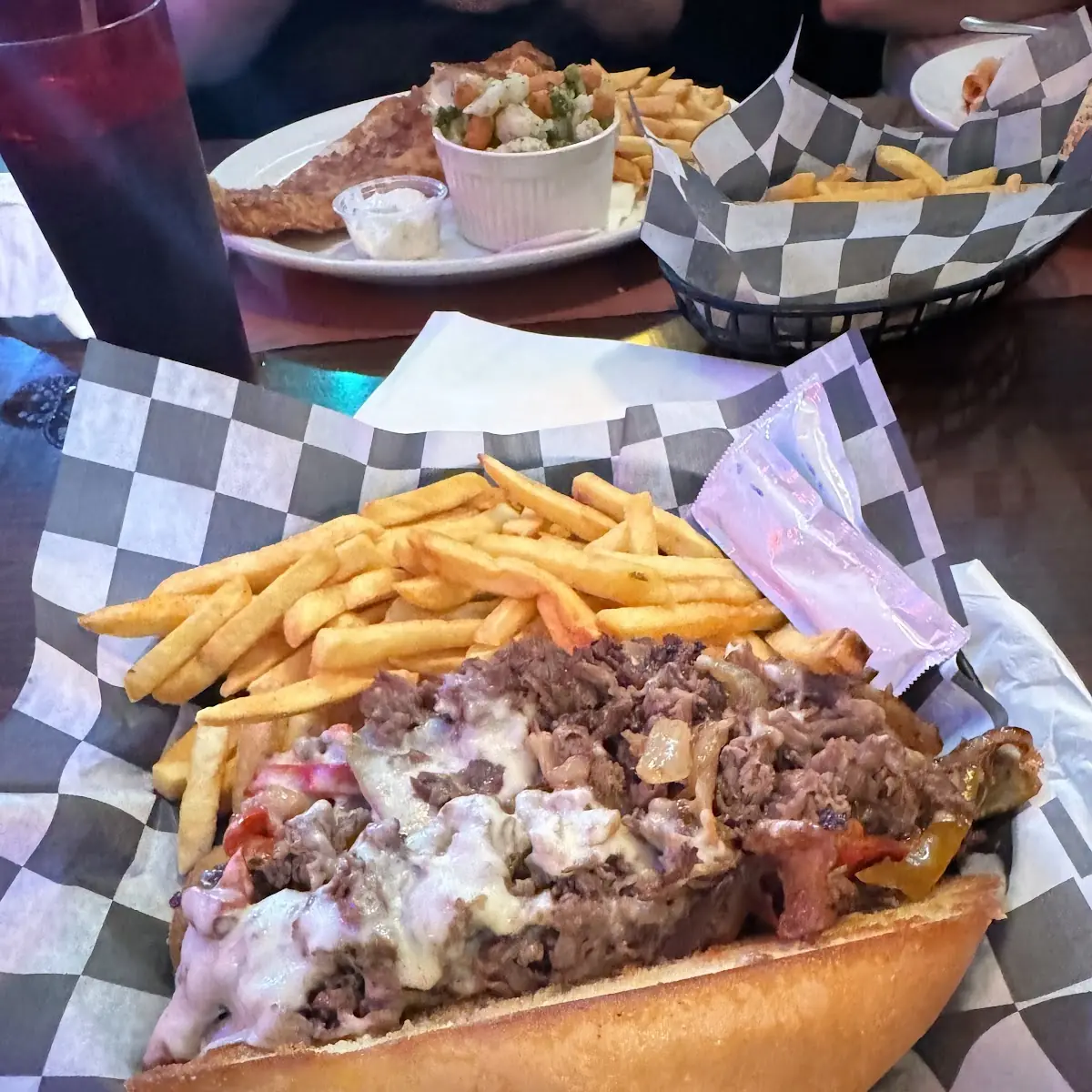 Steak & Cheese Sub with Fries
