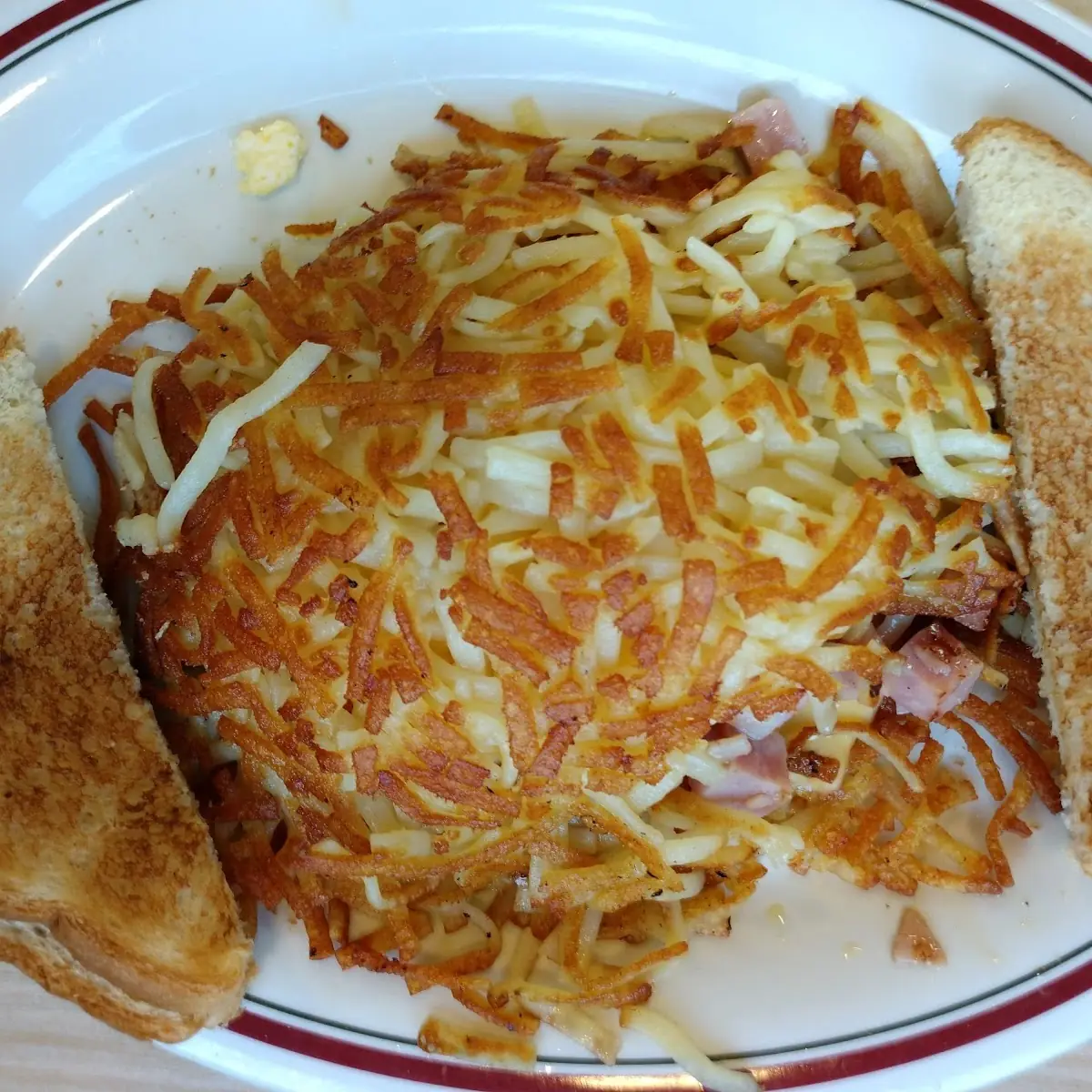 Ham and Cheese Stuffed Hash Browns