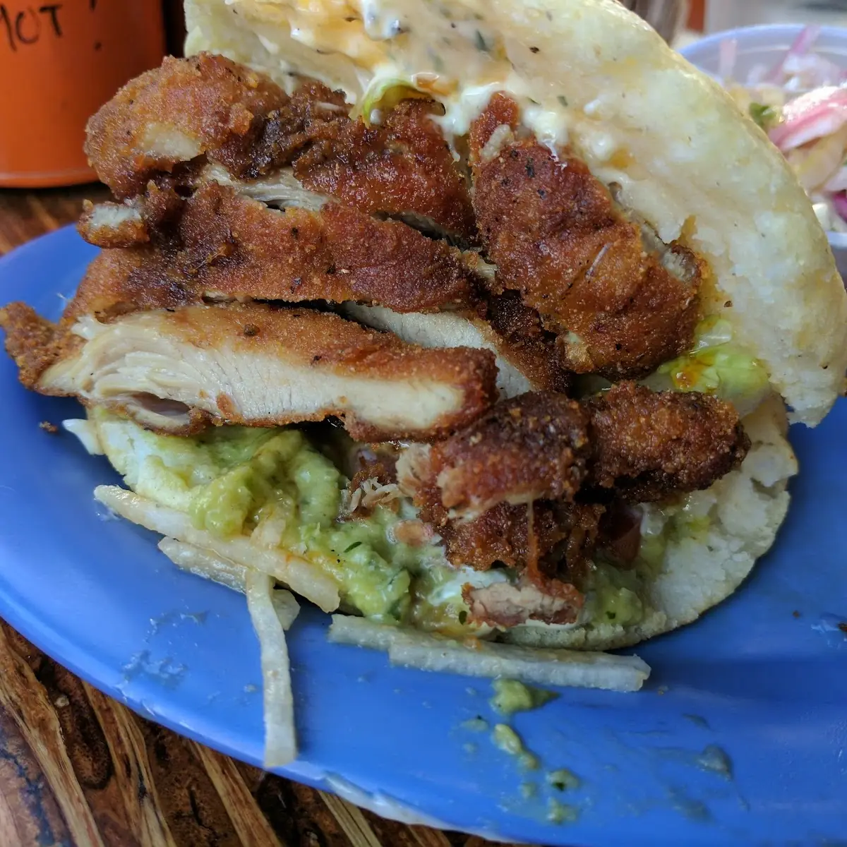 Crispy Chicken Arepa