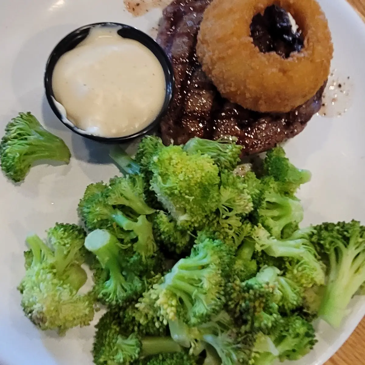 Steak and Steamed Broccoli