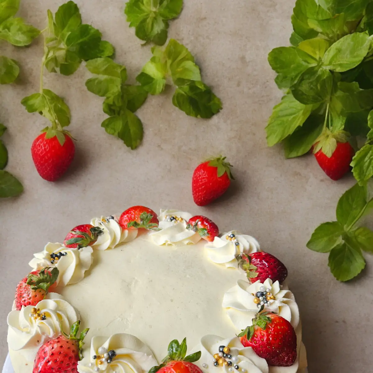 Strawberry Shortcake Cake
