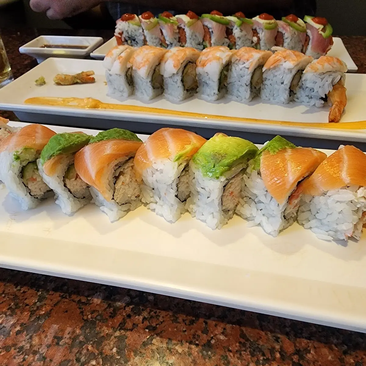 Shrimp Tempura Rainbow Roll