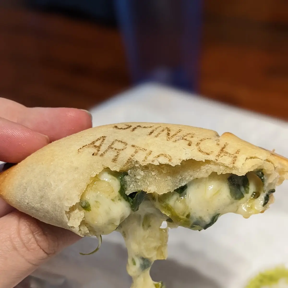Spinach Artichoke Empanada