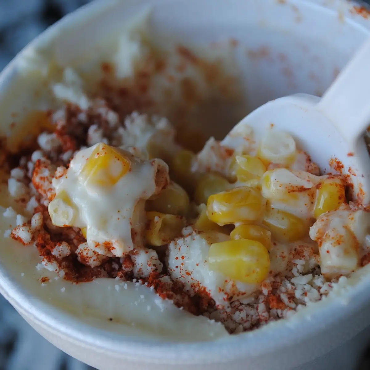 Elote En Vaso Corn in a Cup
