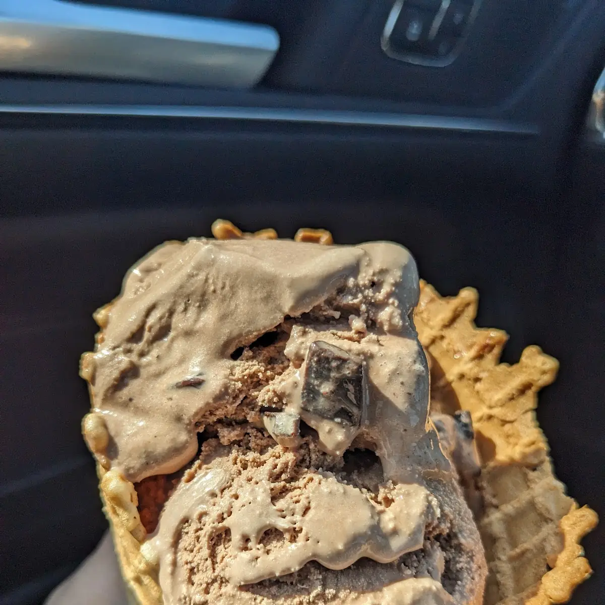 Double Chocolate Chunk Cone